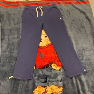 Blue small polo sweat pants worn only couple of time